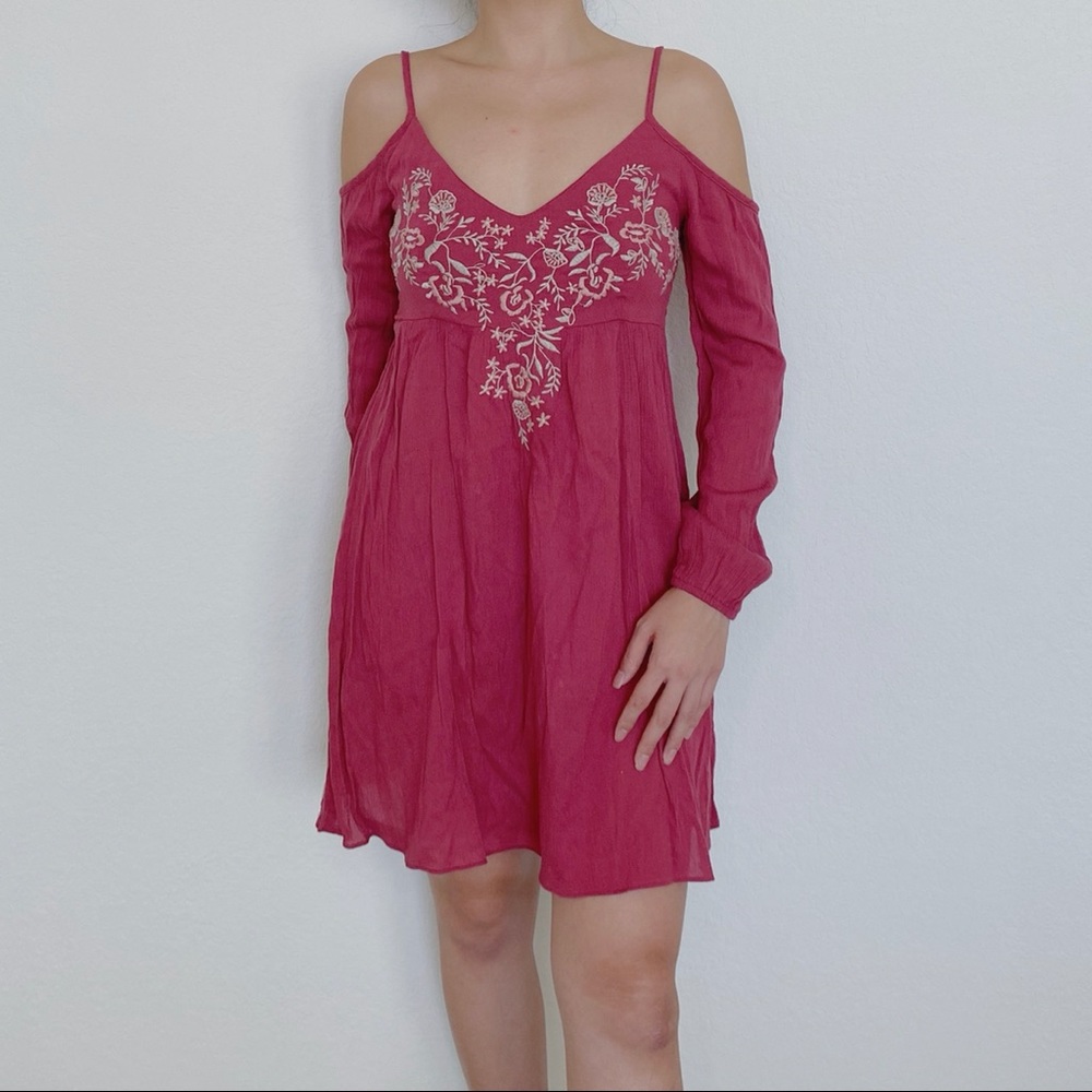 Cold Shoulder Boho Indie Dress